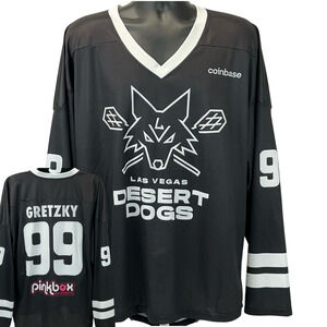 Las Vegas Desert Dogs Wayne Gretzky Jersey NLL Lacrosse Shirt Black Mens XXL 2XL